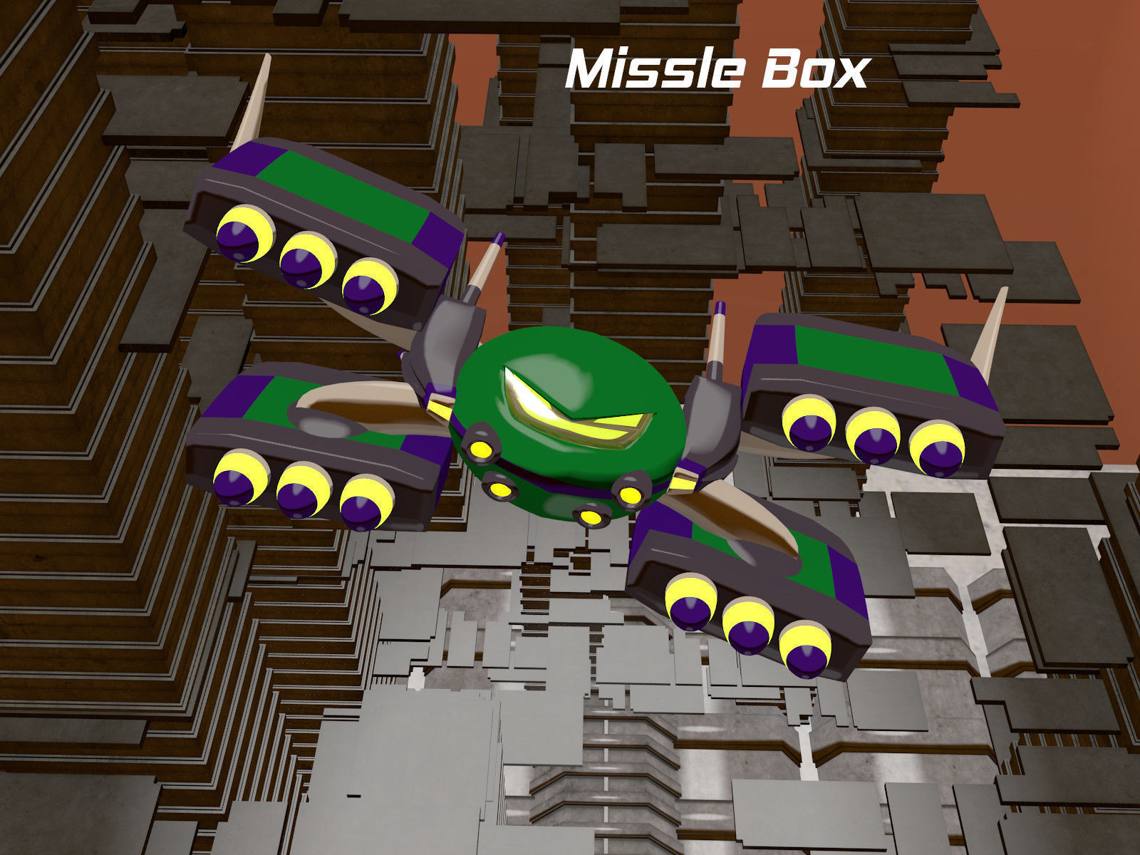 Rocketnauts BattlePod Series Low-poly 3D model_7