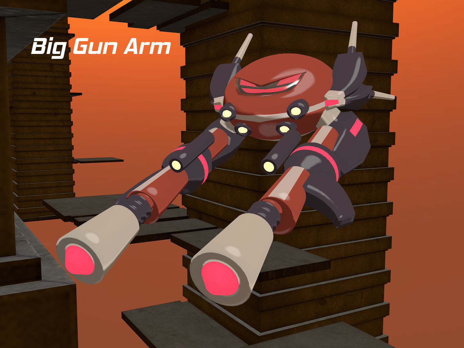 Rocketnauts BattlePod Series Low-poly 3D model_4