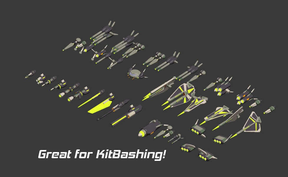 Rocketnauts BattlePod Series Low-poly 3D model_16
