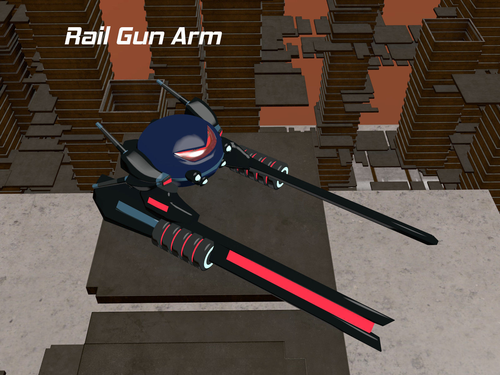 Rocketnauts BattlePod Series Low-poly 3D model_5