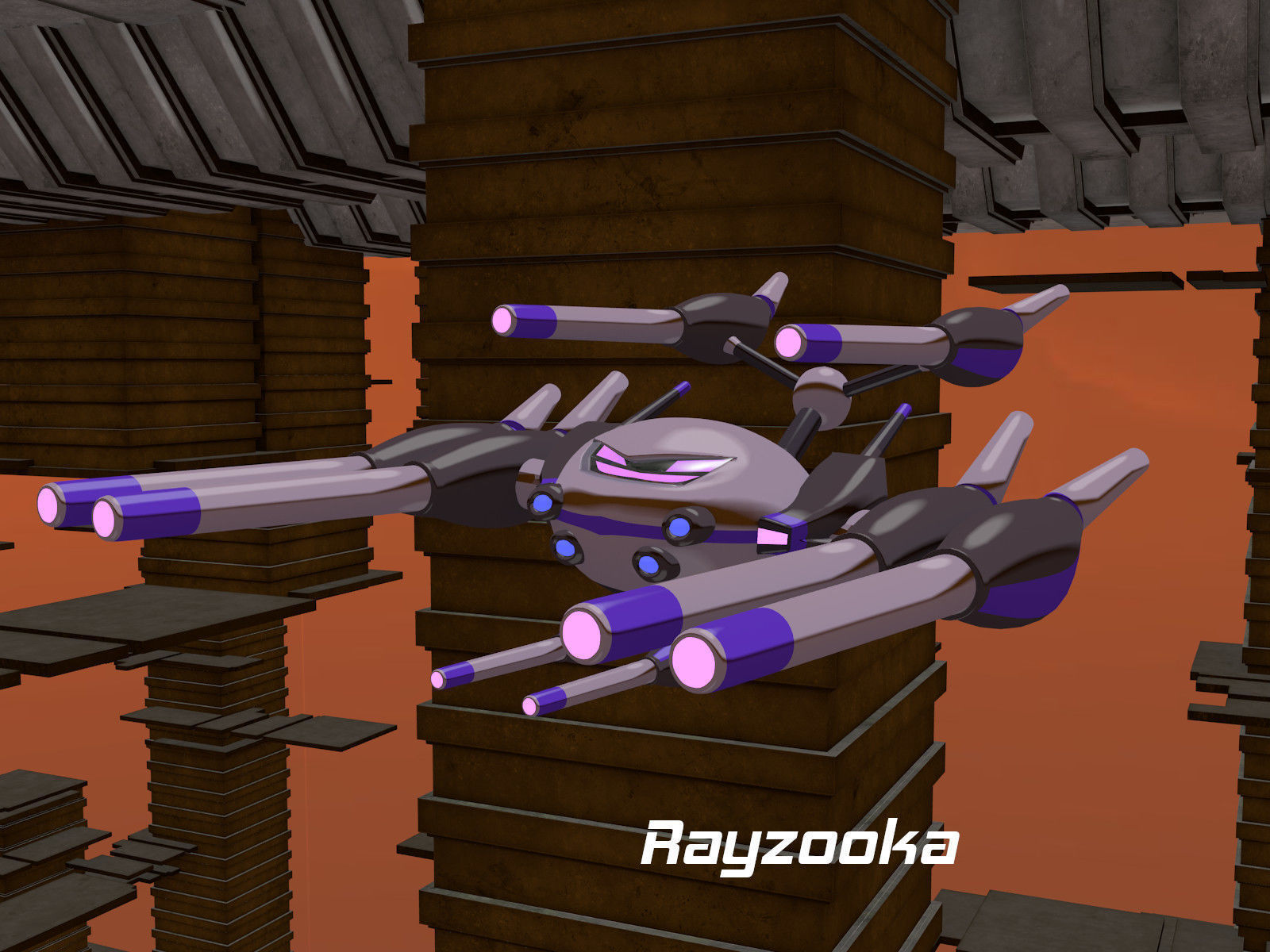 Rocketnauts BattlePod Series Low-poly 3D model_10