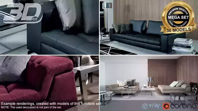 Kye Sofa Modular Set 3D model