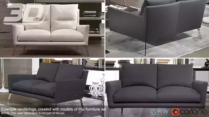 Jasris sofa 3D model