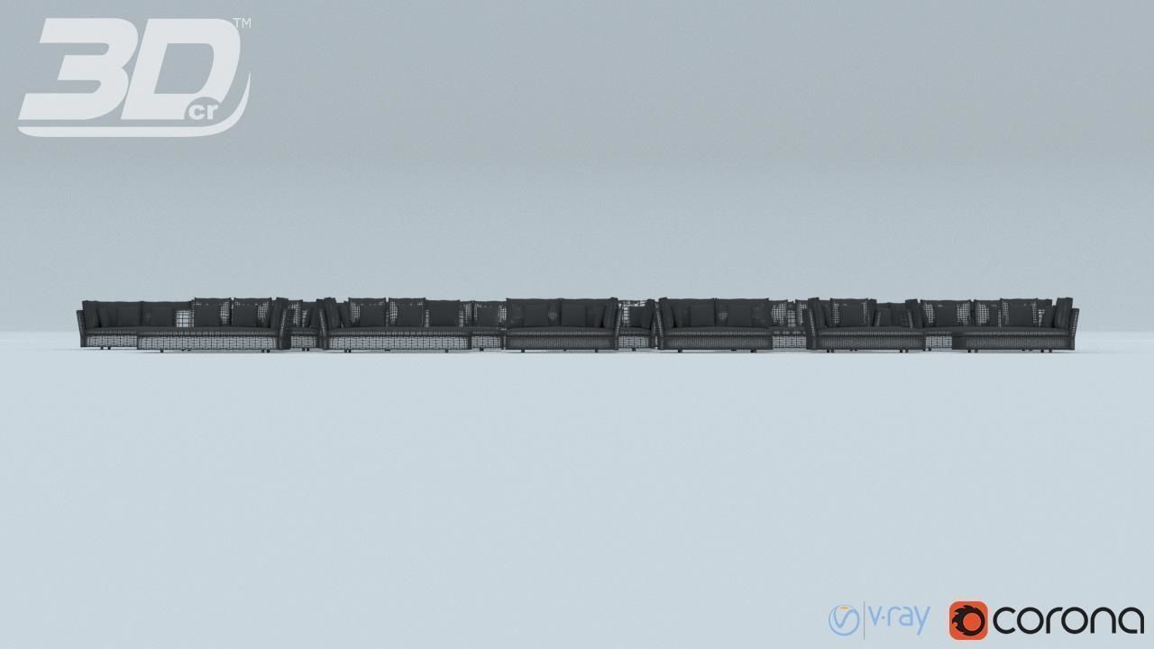 Jonna Sofa Modular Set 3D model_10