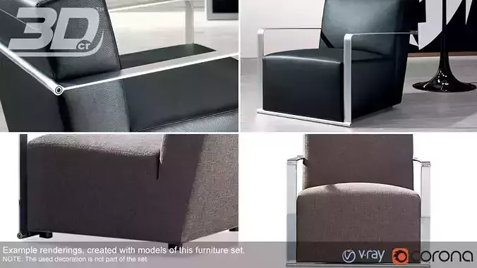 Gentar Armchair 3D model