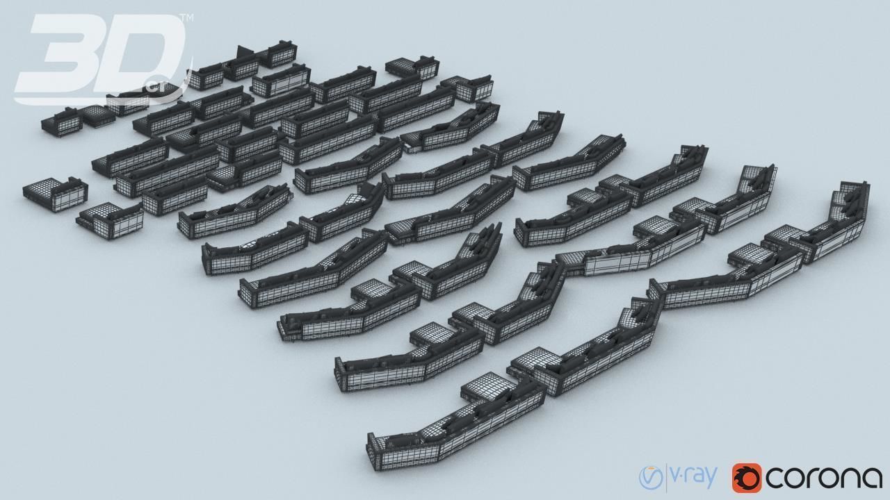 Antia Sofa Modular Set 3D model_8