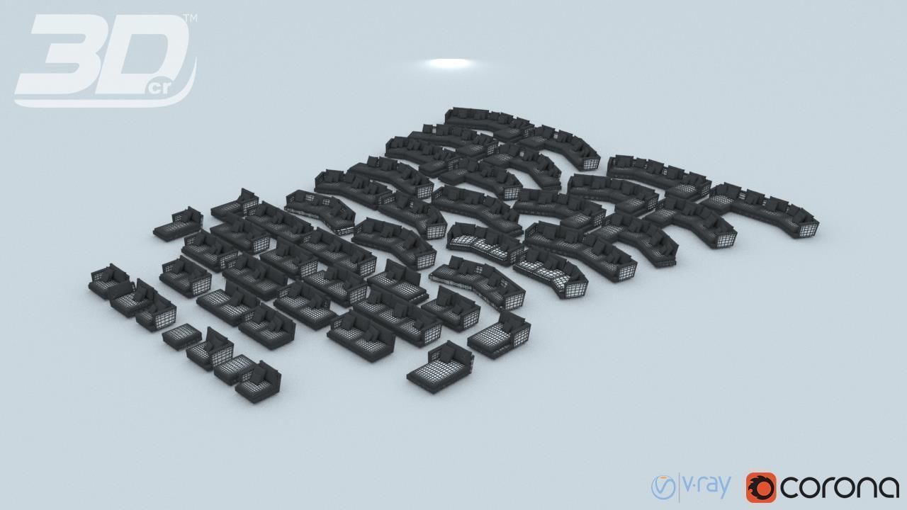 Antia Sofa Modular Set 3D model_2