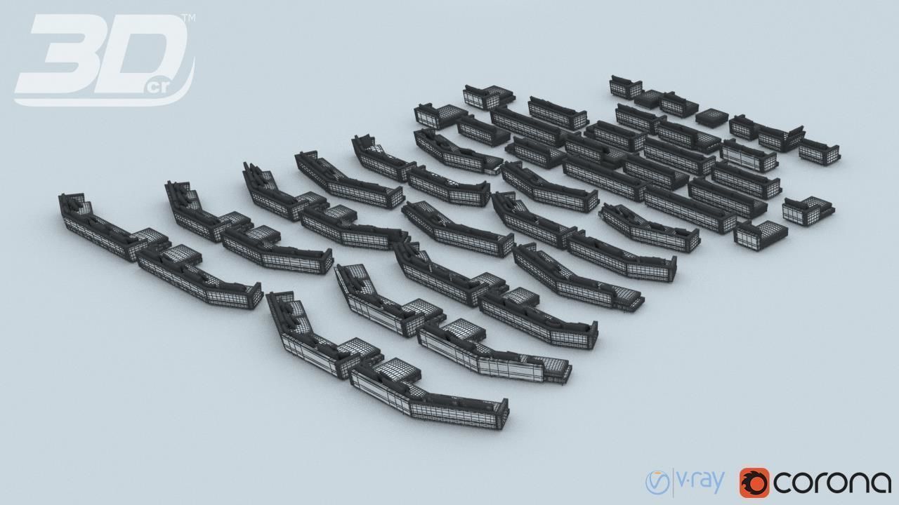 Antia Sofa Modular Set 3D model_6