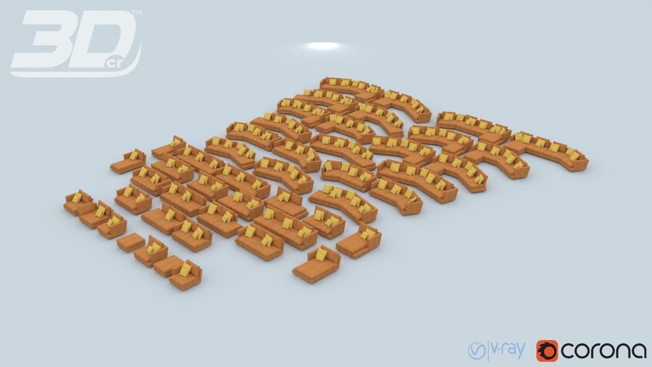 Antia Sofa Modular Set 3D model_1