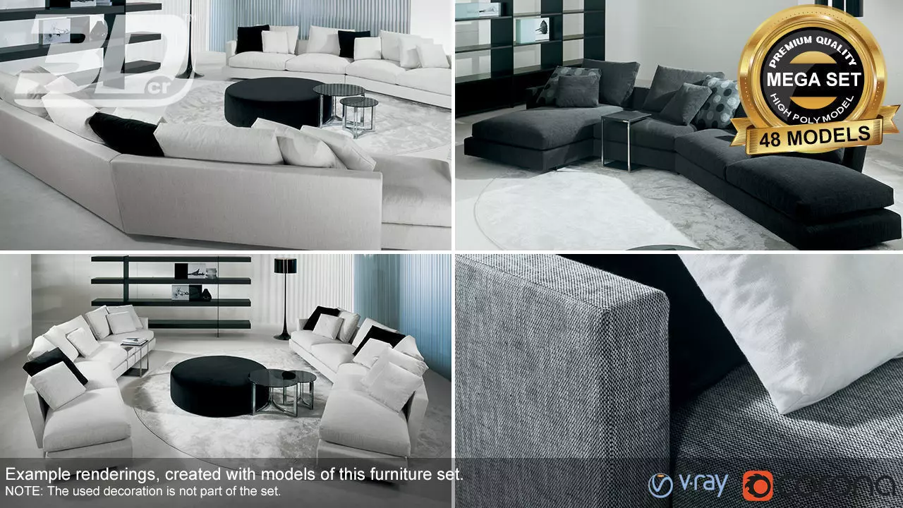 Antia Sofa Modular Set 3D model_0