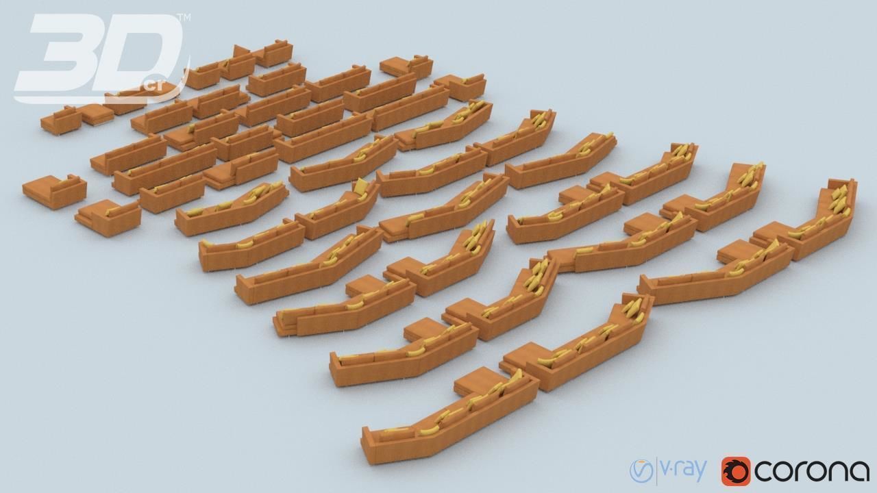 Antia Sofa Modular Set 3D model_7