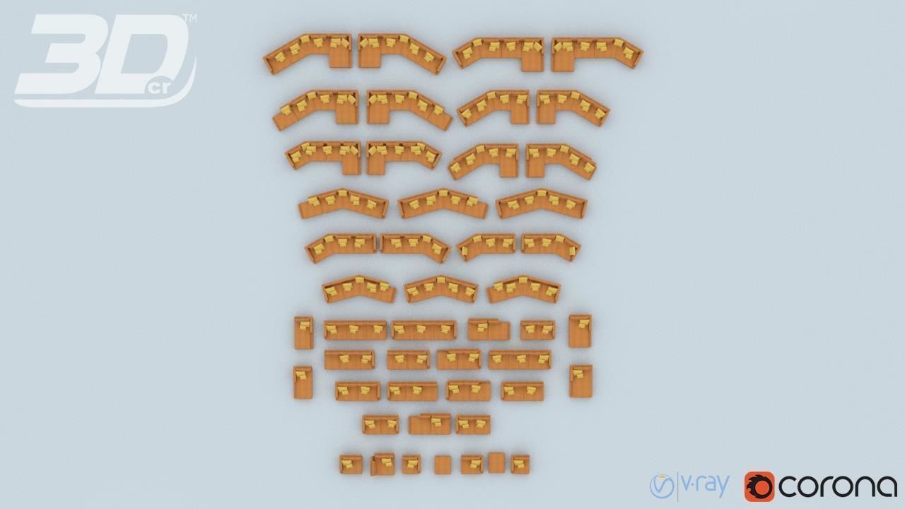 Antia Sofa Modular Set 3D model_13