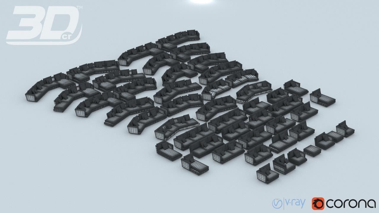 Antia Sofa Modular Set 3D model_4