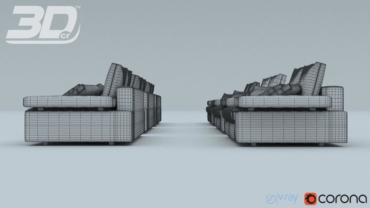 Alura Sofa Set 3D model_12