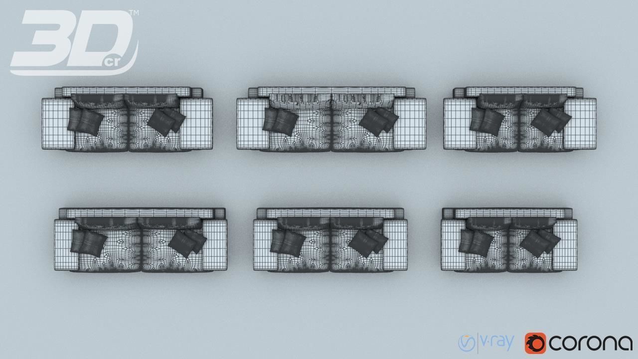 Alura Sofa Set 3D model_14