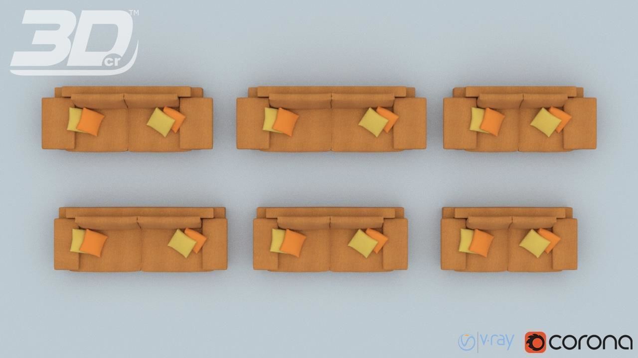 Alura Sofa Set 3D model_13