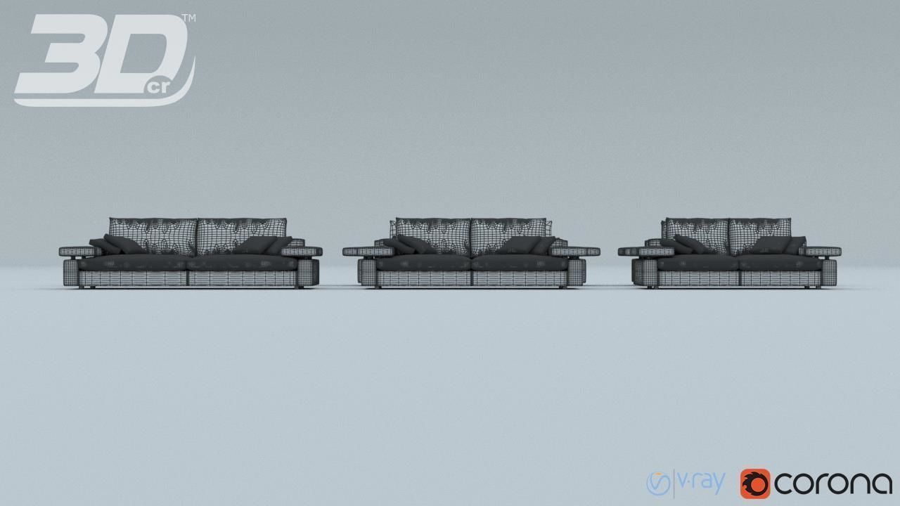 Alura Sofa Set 3D model_10