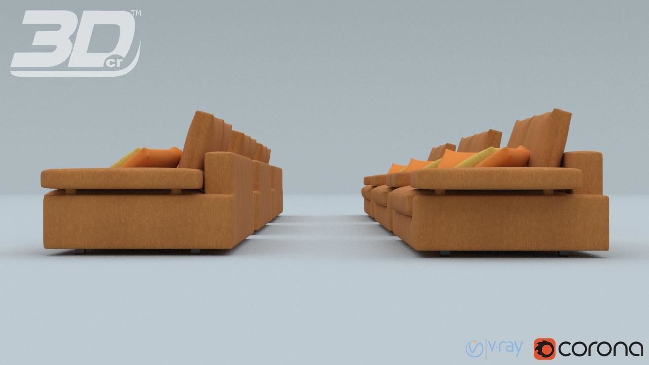 Alura Sofa Set 3D model_11