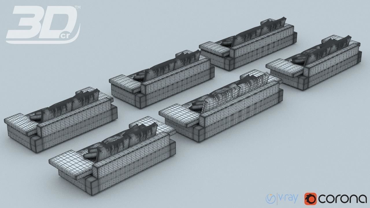 Alura Sofa Set 3D model_8