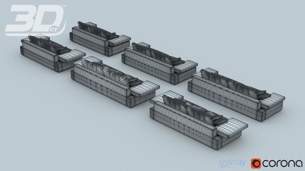 Alura Sofa Set 3D model_6
