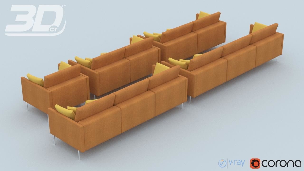 Adon Sofa Set 3D model_7