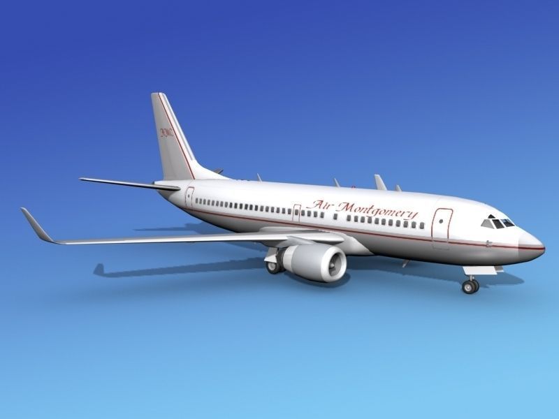 Boeing 737-700ER Air Montgomery 3D model_4