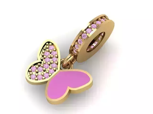 romantic butterfly charm ball 