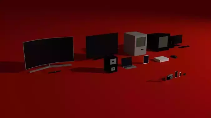 Low-poly Electronics Pack