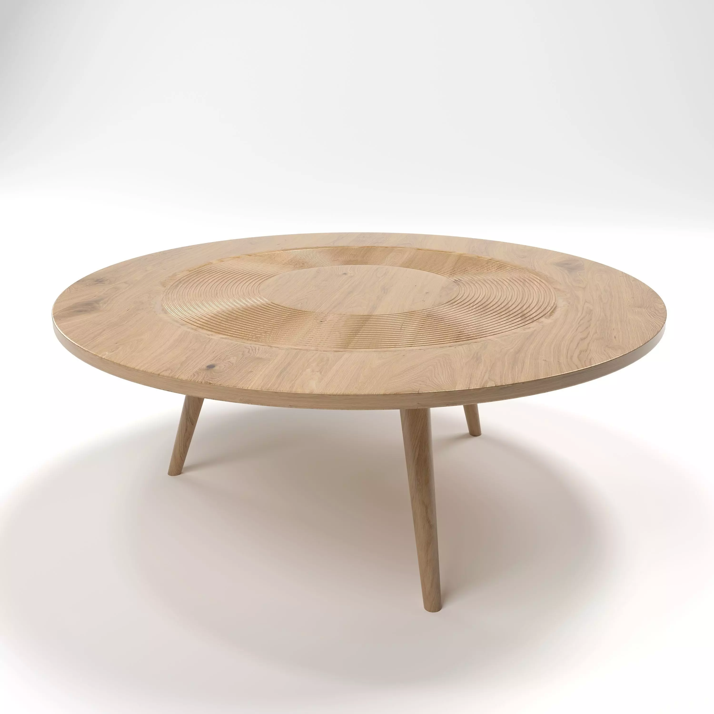 Round Coffee Table Wooden 3D model | CGTrader