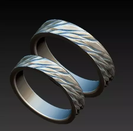Jewellery ring 3D print model_0