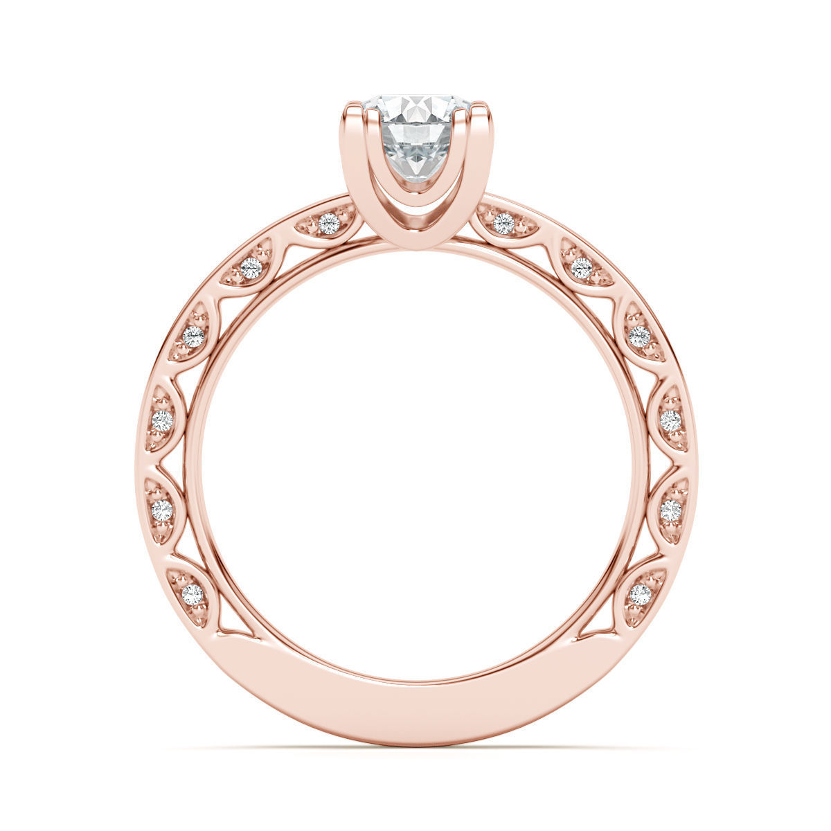 Engagement diamond ring 3D print model_16