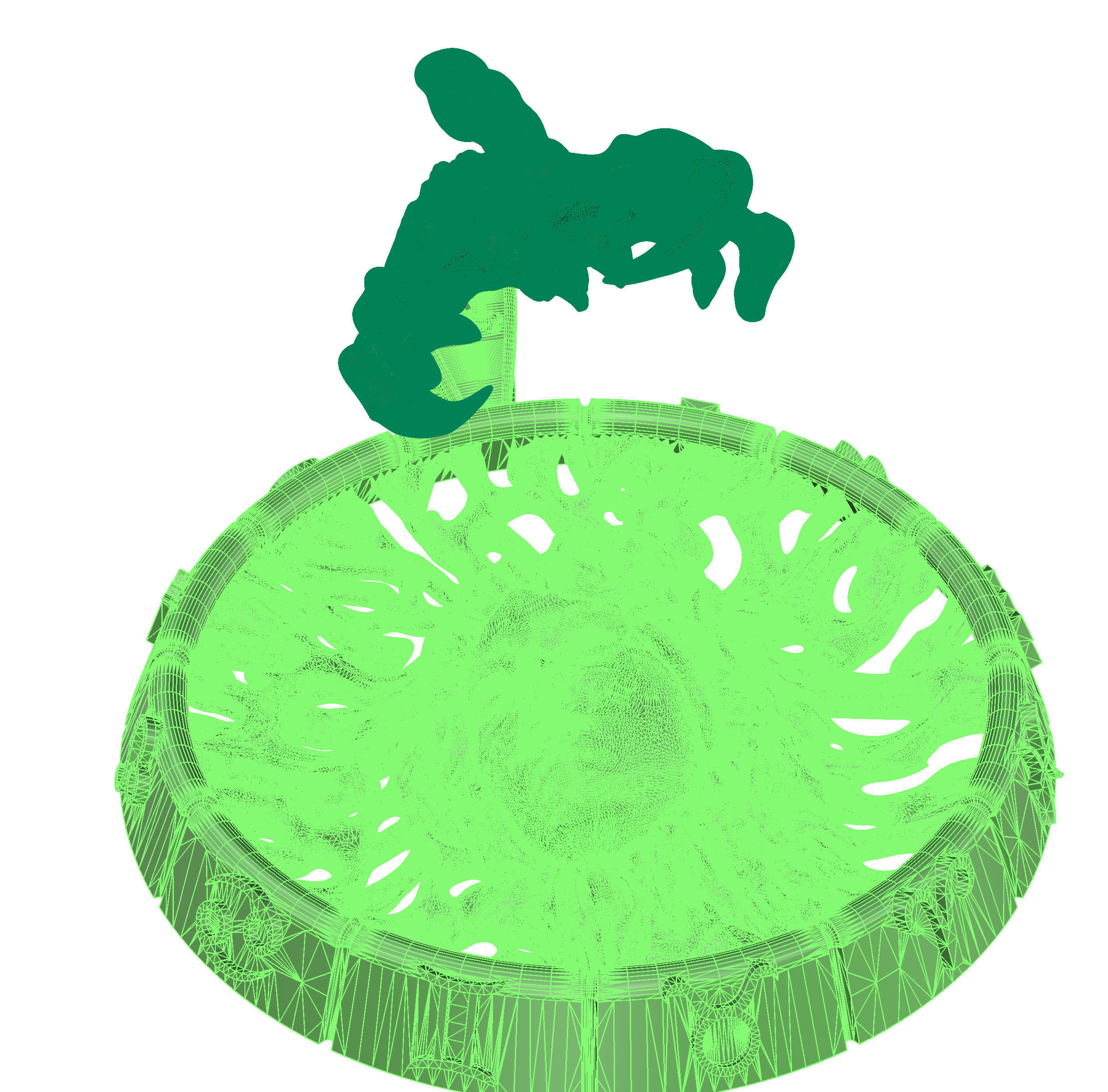 Pendant of the zodiac sign of the scorpion 3D print model_10