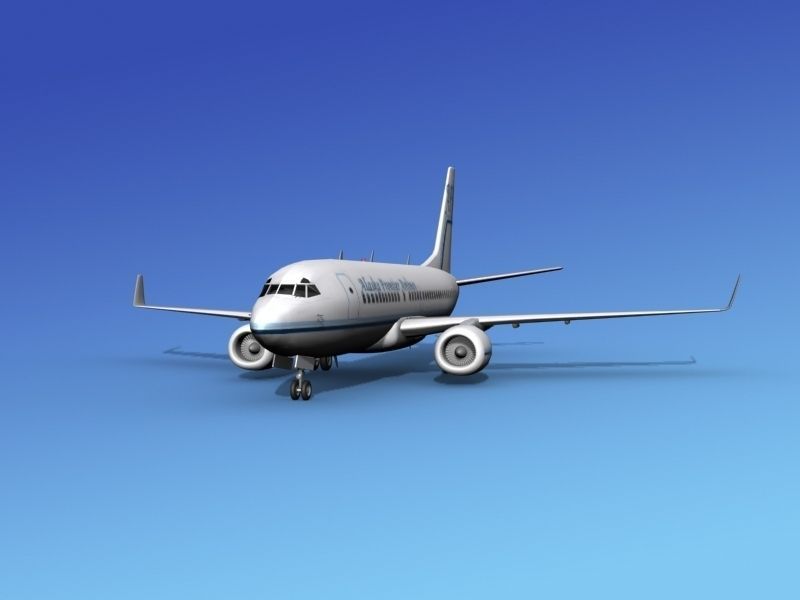 Boeing 737-700ER Alaska Frontier  3D model_1