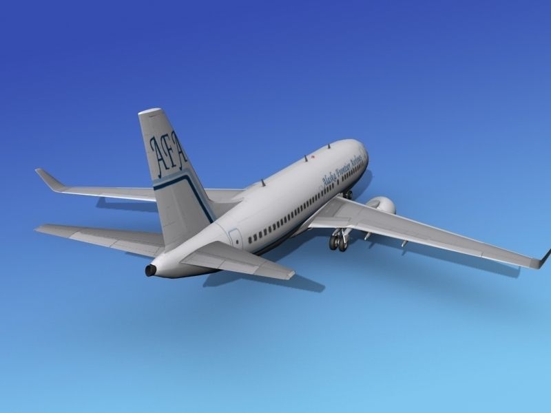 Boeing 737-700ER Alaska Frontier  3D model_6