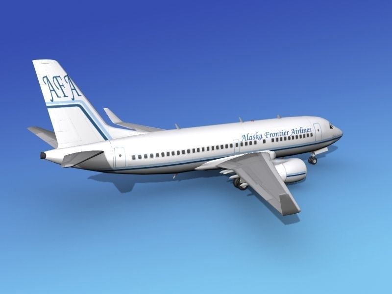 Boeing 737-700ER Alaska Frontier  3D model_5