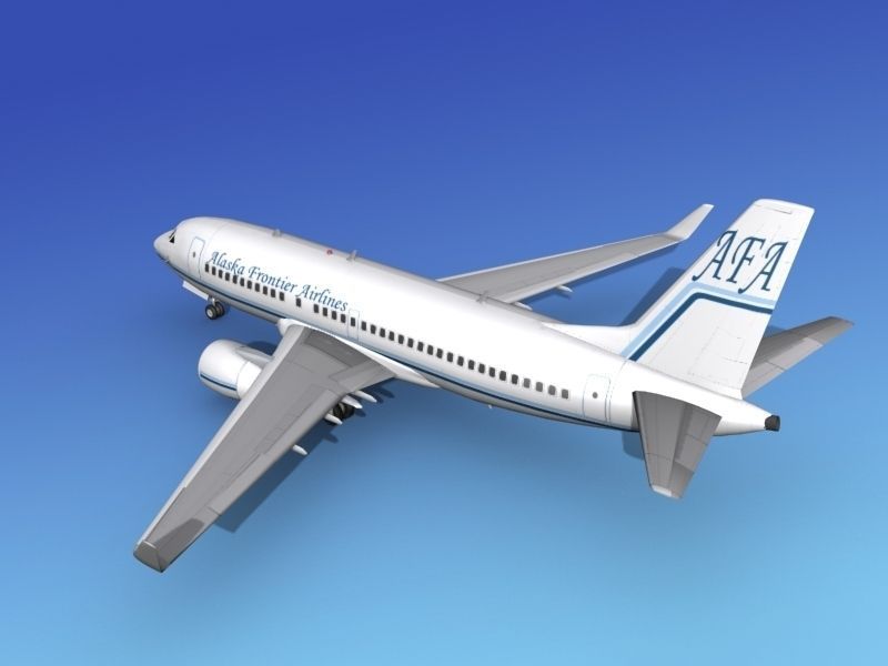 Boeing 737-700ER Alaska Frontier  3D model_8