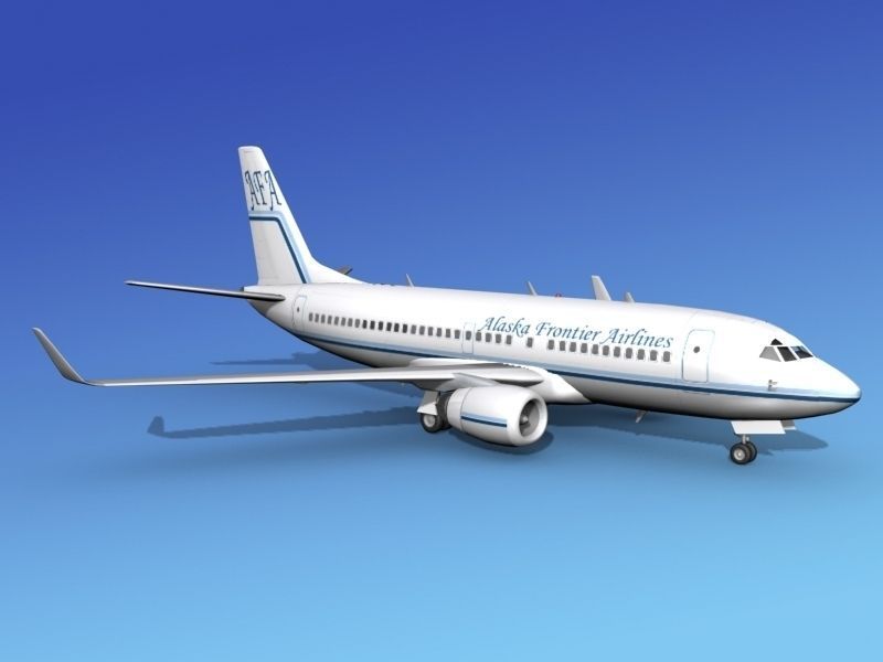 Boeing 737-700ER Alaska Frontier  3D model_3
