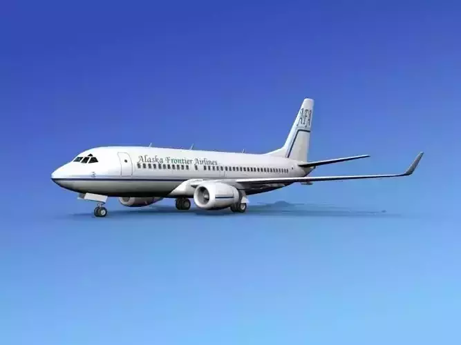 Boeing 737-700ER Alaska Frontier  3D model Boeing 737-700ER Alaska Frontier  3D model