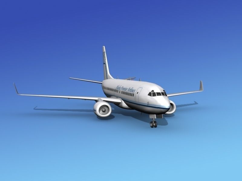 Boeing 737-700ER Alaska Frontier  3D model_2