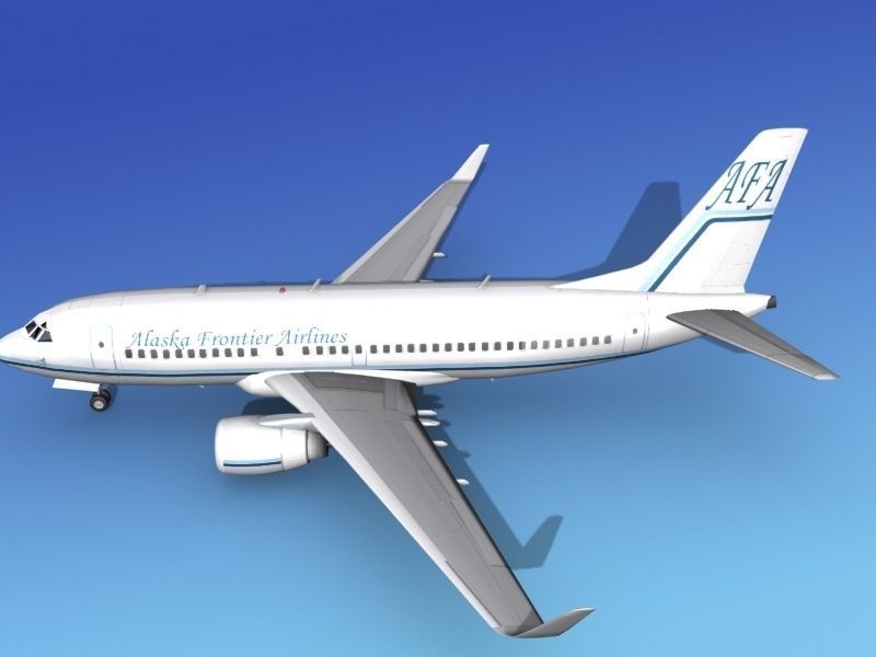 Boeing 737-700ER Alaska Frontier  3D model_9
