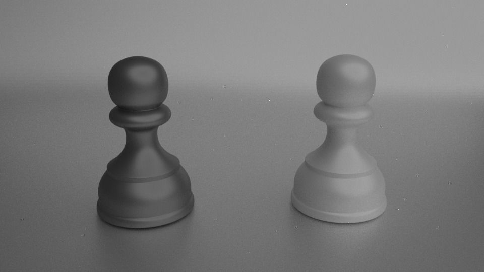 Plastic Pawn Chess or Soldier 3D model_1