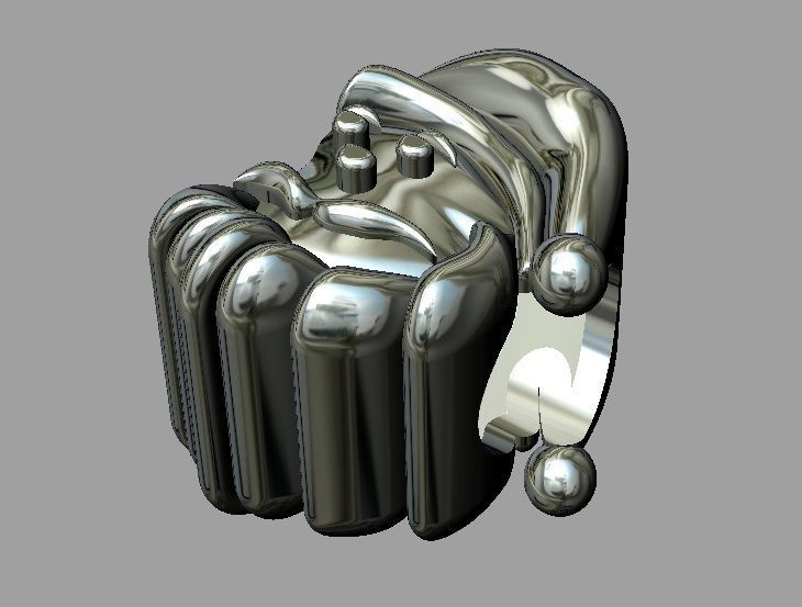 Santa Bead 3D print model_2