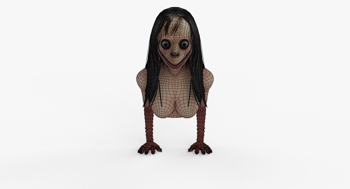 Momo 3D Low-poly 3D model_12