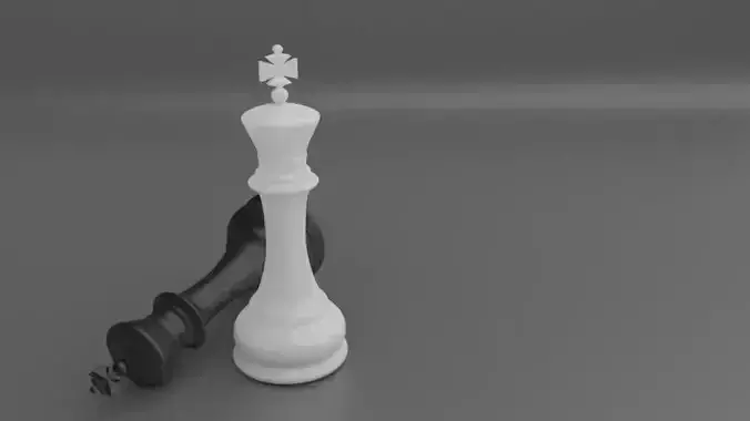 Plastic Chess King