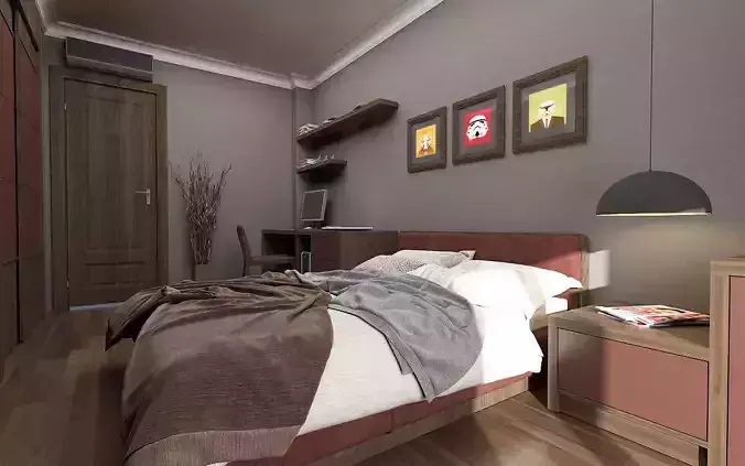 Teenage Room 2 - 3D Scene