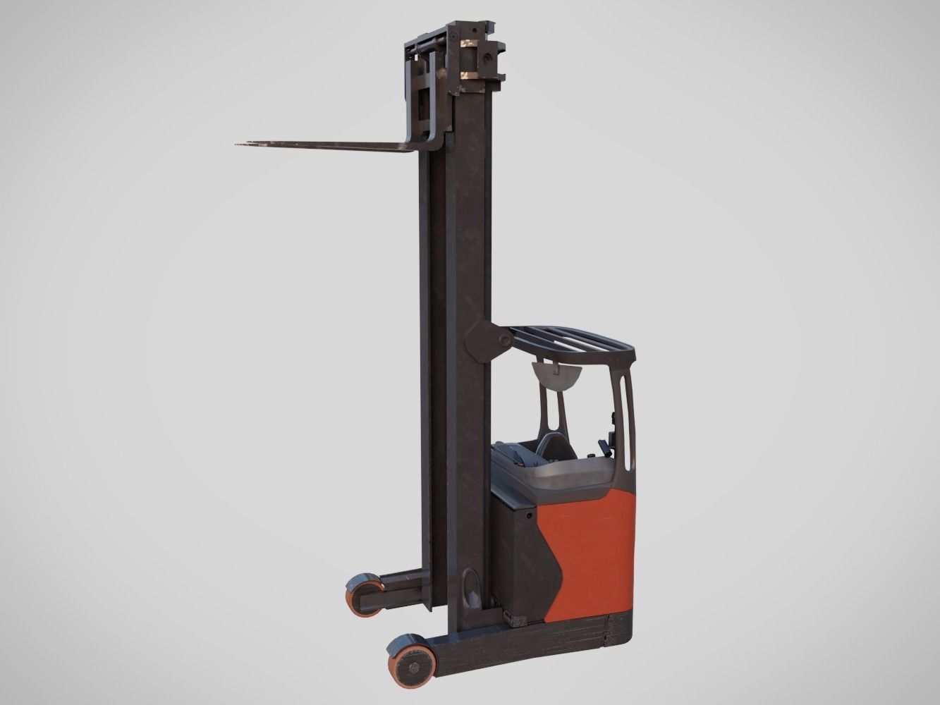 Forklift - Linde R 16 Low-poly 3D model_8