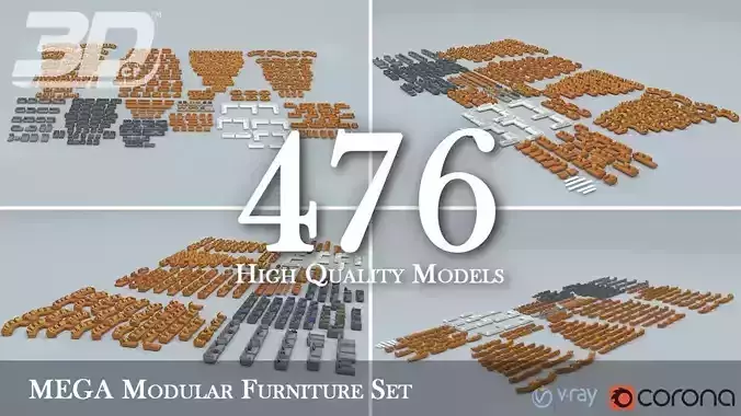 MEGA Modular Furniture Set Collection 