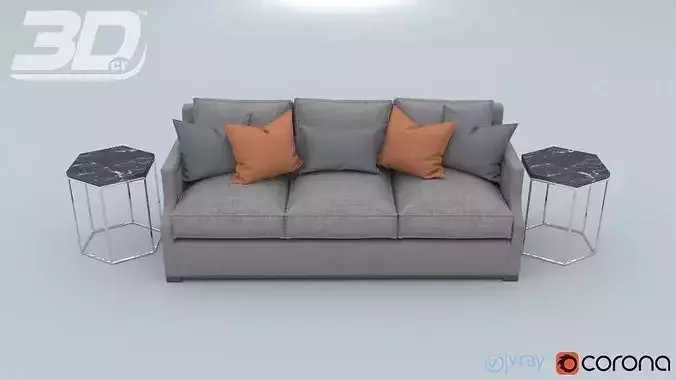 Mega Sofa Collection 3D Model Pack 7