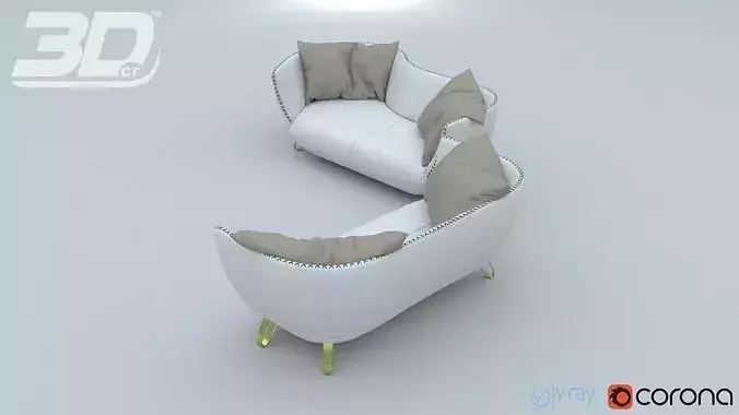 Mega Sofa Collection 3D Model Pack 6