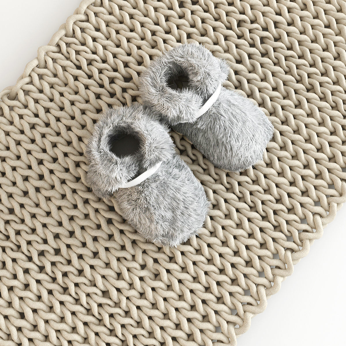 Carpet and Slippers 3D model_1